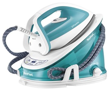 Tefal GV6721 Effectis Plus Dampfbügelstation, konstante Dampfmenge 100 g/min, Dampfstoß: Triple Clic 240 g/min, automatische Abschaltung, 5 Bar, weiß / mint - 1