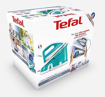 Tefal GV6721 Effectis Plus Dampfbügelstation, konstante Dampfmenge 100 g/min, Dampfstoß: Triple Clic 240 g/min, automatische Abschaltung, 5 Bar, weiß / mint - 7