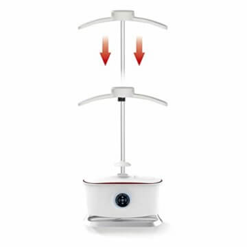 CLEANmaxx automatischer Hemdenbügler mit Dampffunktion Version 2019 | Bügler für Hemden & Blusen, Bügelautomat | Bügelpuppe mit zwei Bügelprogrammen [1800 Watt/weiß] - 4