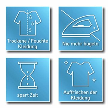 CLEANmaxx automatischer Hemdenbügler mit Dampffunktion Version 2019 | Bügler für Hemden & Blusen, Bügelautomat | Bügelpuppe mit zwei Bügelprogrammen [1800 Watt/weiß] - 6